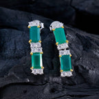 Green-Onyx-African-Pilar-multiple-Stud-Green-925-Silver-Earring