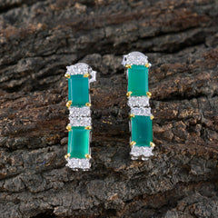 Green-Onyx-African-Pilar-multiple-Stud-Green-925-Silver-Earring