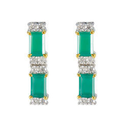 Green-Onyx-African-Pilar-multiple-Stud-Green-925-Silver-Earring