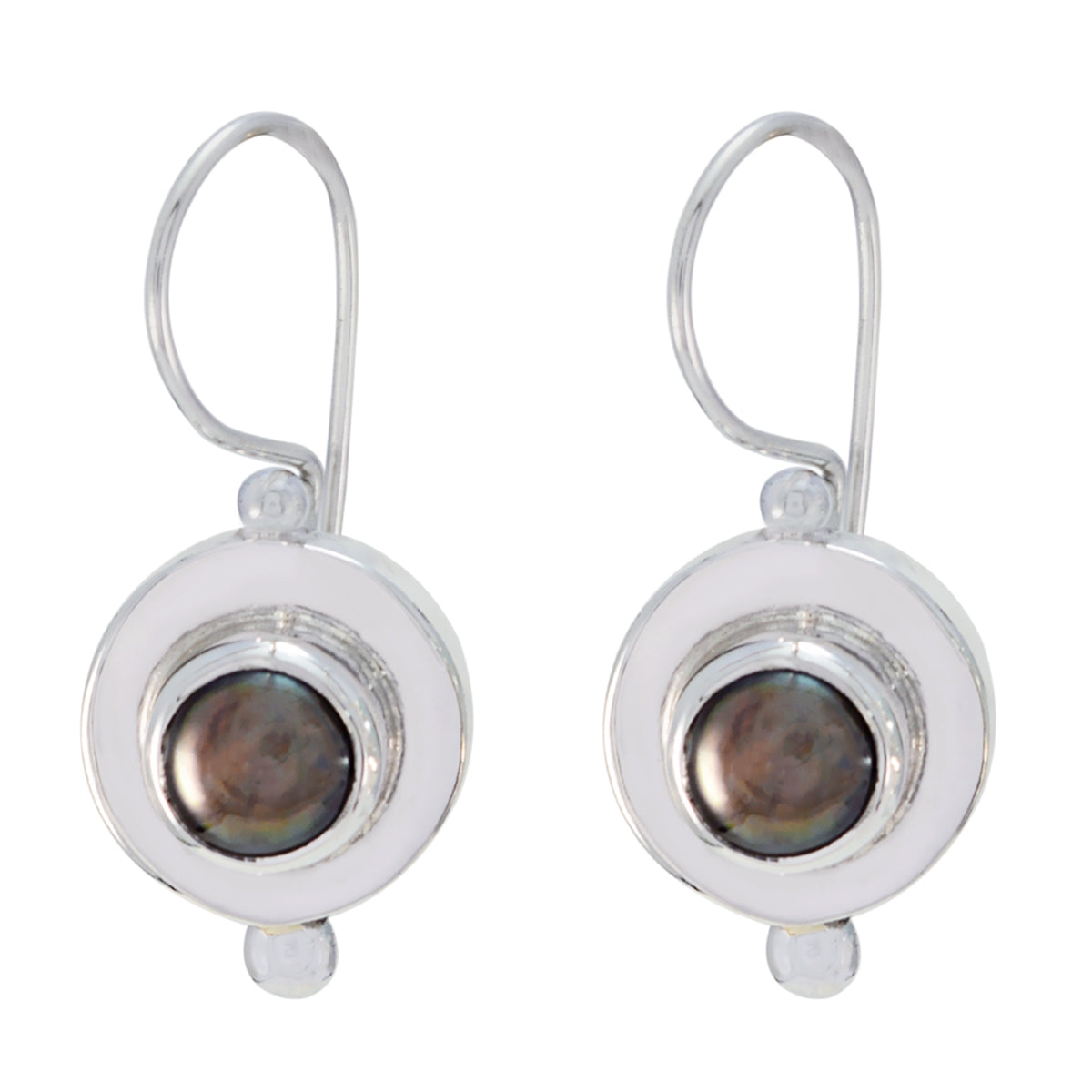 Grey-Pearl-Egyptian-Lucia-multiple-Dangle-Gray-92.5-Silver-Earring Hoofdafbeelding