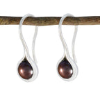 Grey-Pearl-Egyptian-Victoria-Solitaire-Dangle-Gray-925-Sterling-Silver-Earring