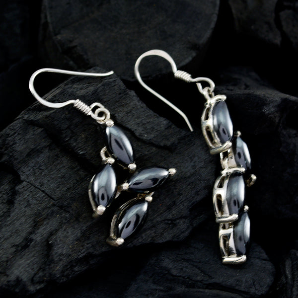 Gunmetal-American-Luisa-multiple-Dangle-Gray-92.5-Silver-Earring