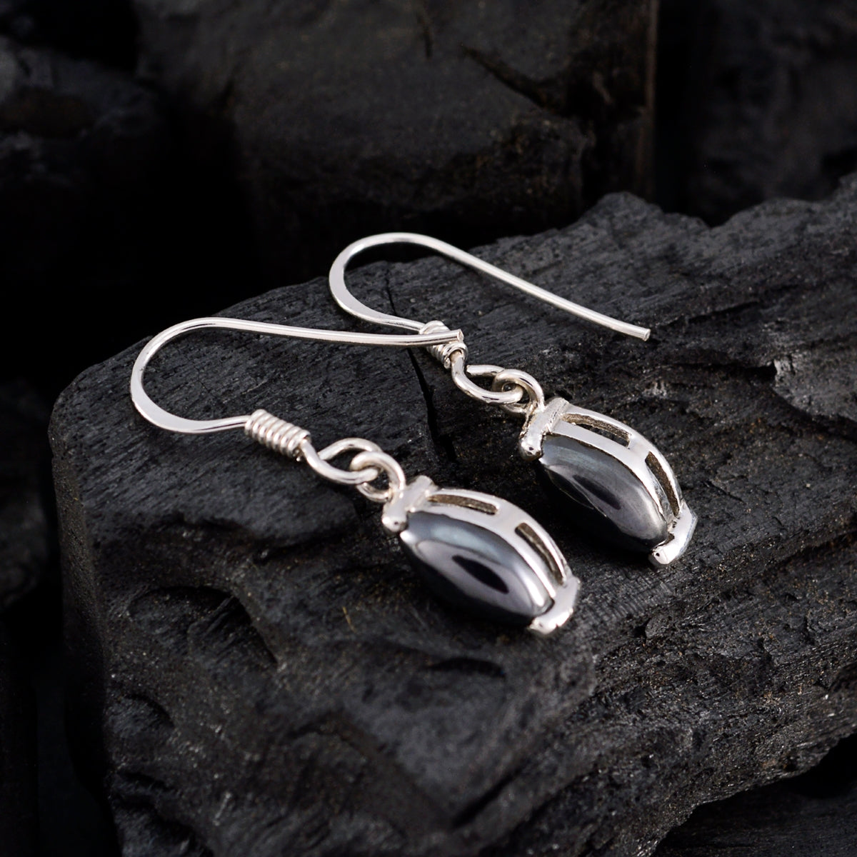 Gunmetal-Russian-Josephine-multiple-Dangle-Gray-Sterling-Silver-Earring