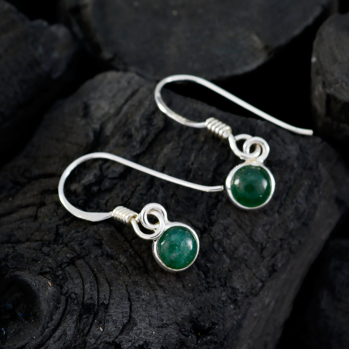 Indian-Emerald-Latin-American-Ava-multiple-Dangle-Green-92.5-Silver-Earring