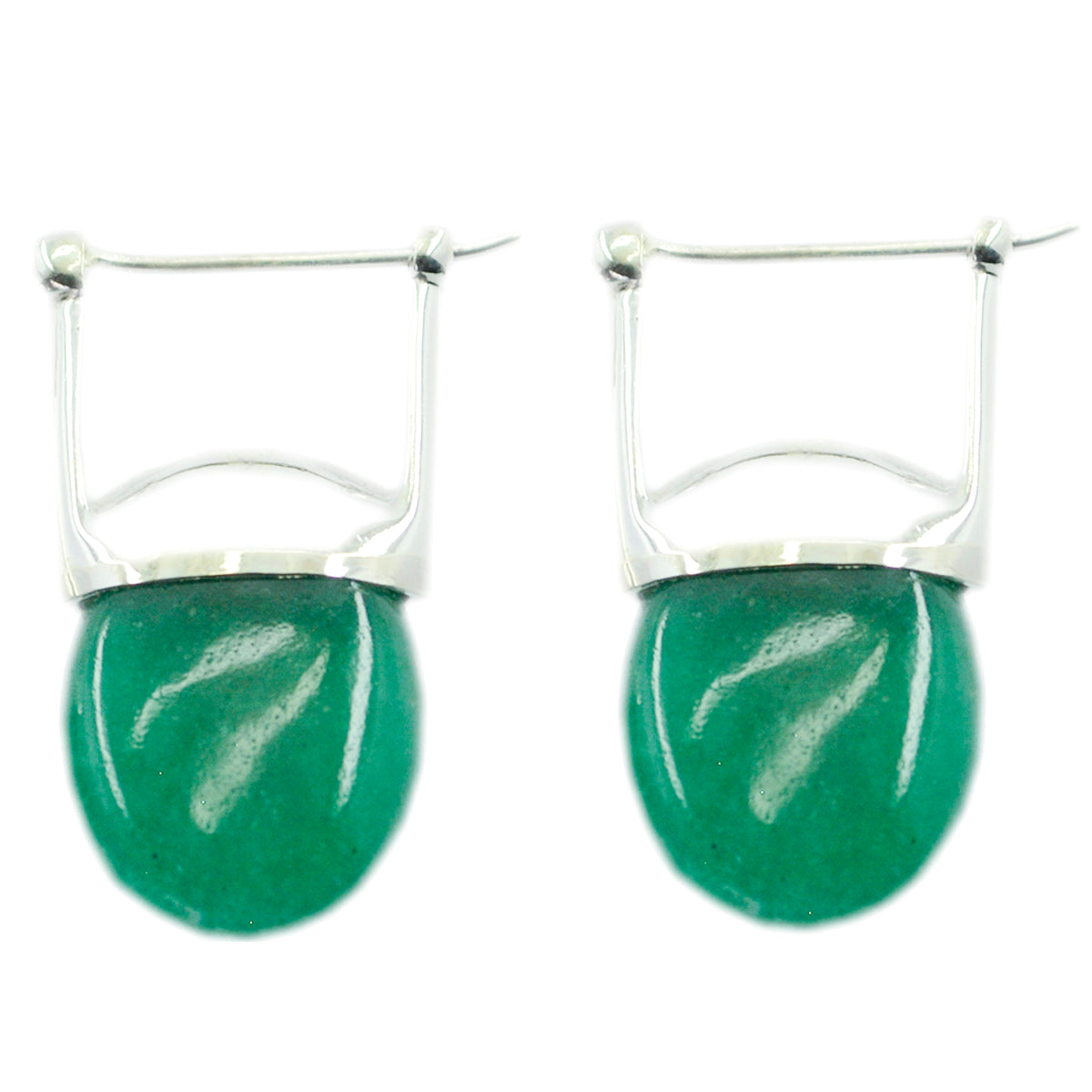 Indian-Emerald-Australian-Nova-Solitaire-Stud-Green-Sterling-Silver-Earring Main image