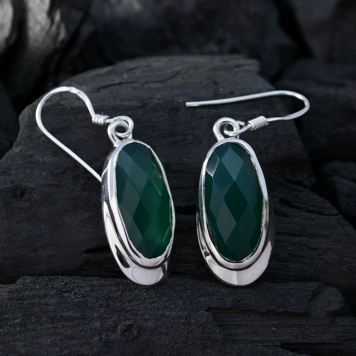 Indian-Emerald-Middle-Eastern-Natalia-Solitaire-Dangle-Green-925-Silver-Earring
