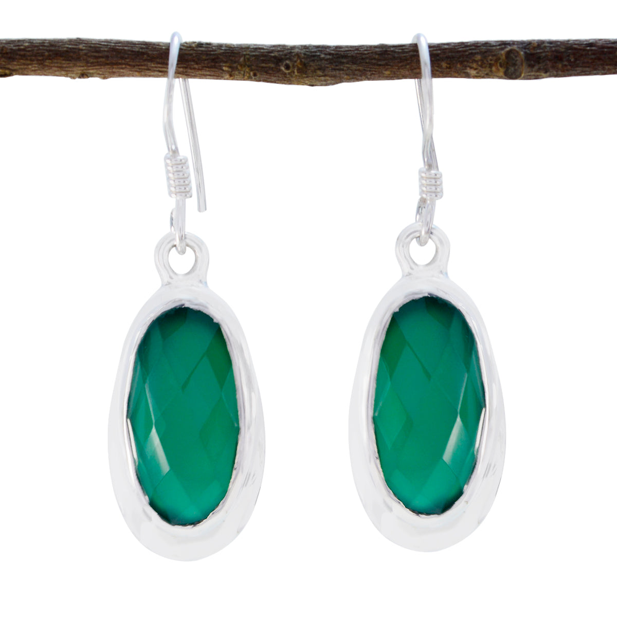 Indian-Emerald-Middle-Eastern-Natalia-Solitaire-Dangle-Green-925-Silver-Earring