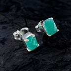 Indian-Emerald-Latin-American-Cecilia-Solitaire-Stud-Green-Silver-Earring