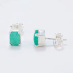Indian-Emerald-Latin-American-Cecilia-Solitaire-Stud-Green-Silver-Earring