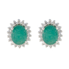 Emerald-CZ-Mexican-Milagros-multiple-Stud-Green-Sterling-Silver-Earring