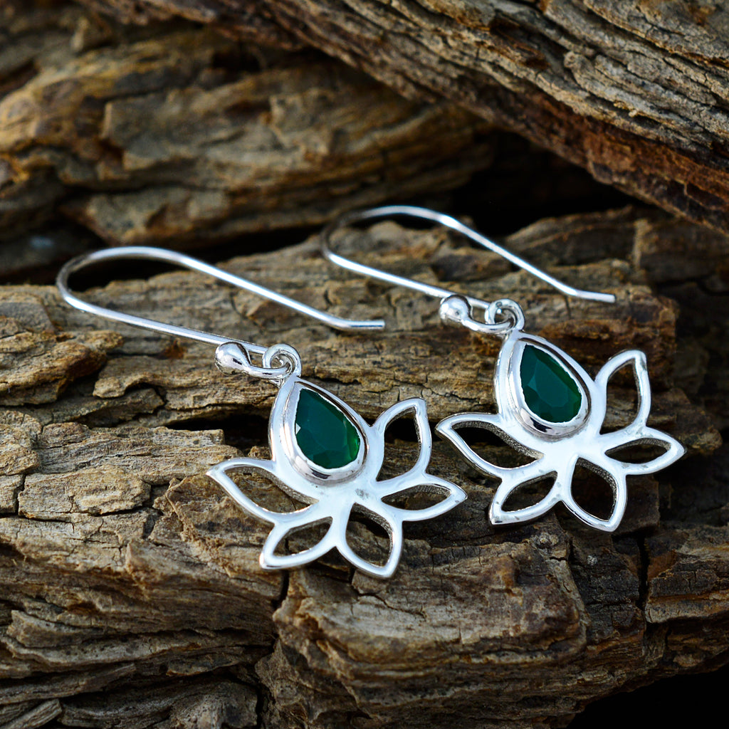 Indian-Emerald-Spanish-Patricia-Solitaire-Dangle-Green-925-Sterling-Silver-Earring