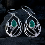 Indian-Emerald-German-Rebeca-Solitaire-Dangle-Green-Sterling-Silver-Earring