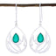 Indian-Emerald-German-Rebeca-Solitaire-Dangle-Green-Sterling-Silver-Earring
