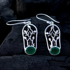 Indian-Emerald-Turkish-Savannah-Solitaire-Dangle-Green-92.5-Silver-Earring