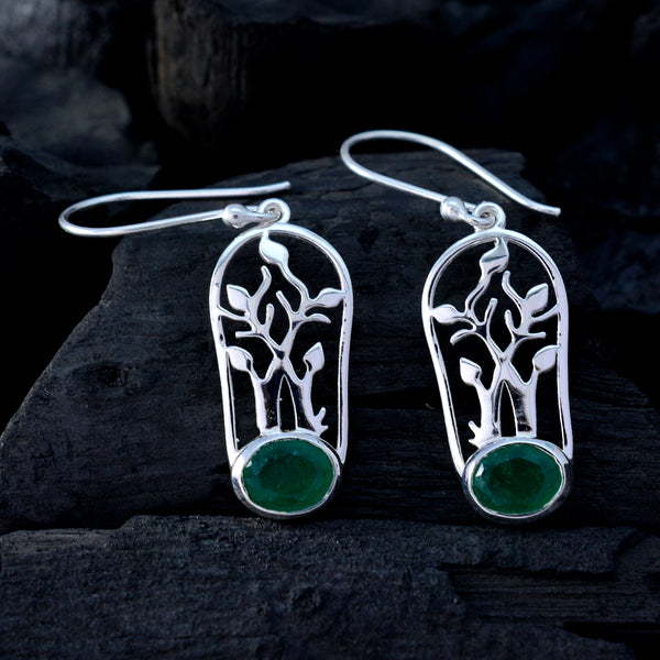 Indian-Emerald-Turkish-Savannah-Solitaire-Dangle-Green-92.5-Silver-Earring