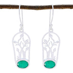 Indian-Emerald-Turkish-Savannah-Solitaire-Dangle-Green-92.5-Silver-Earring