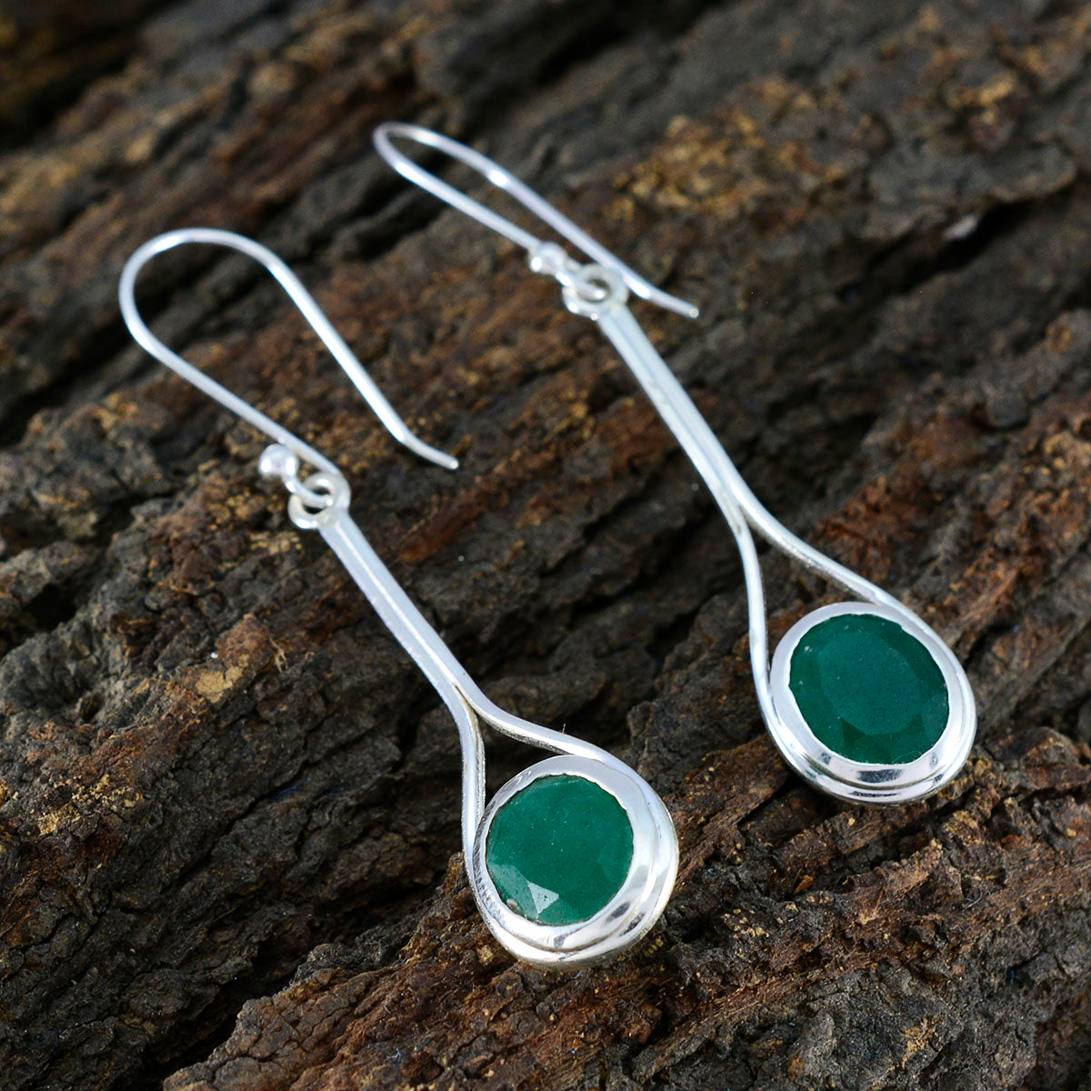 Indian-Emerald-African-Renata-Solitaire-Dangle-Green-92.5-Silver-Earring