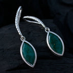 Indian-Emerald-Russian-Rosa-Solitaire-Dangle-Green-925-Sterling-Silver-Earring