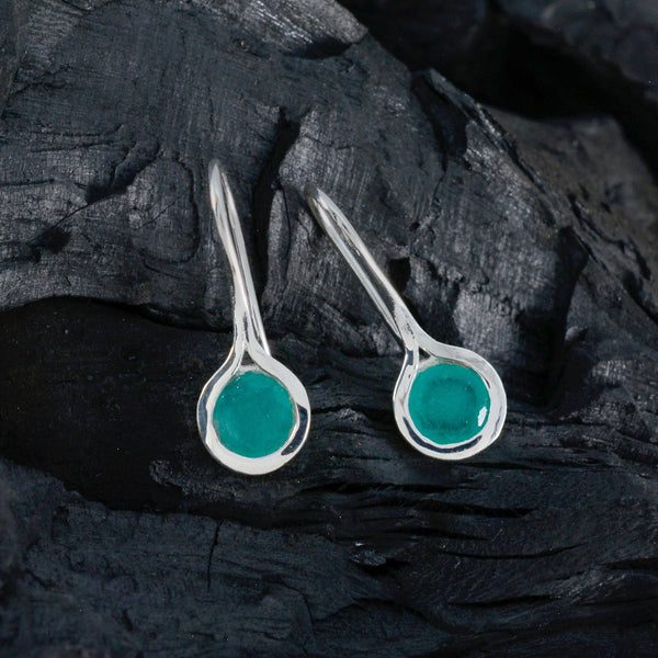 Indian-Emerald-Egyptian-Inès-Solitaire-Dangle-Green-Silver-Earring