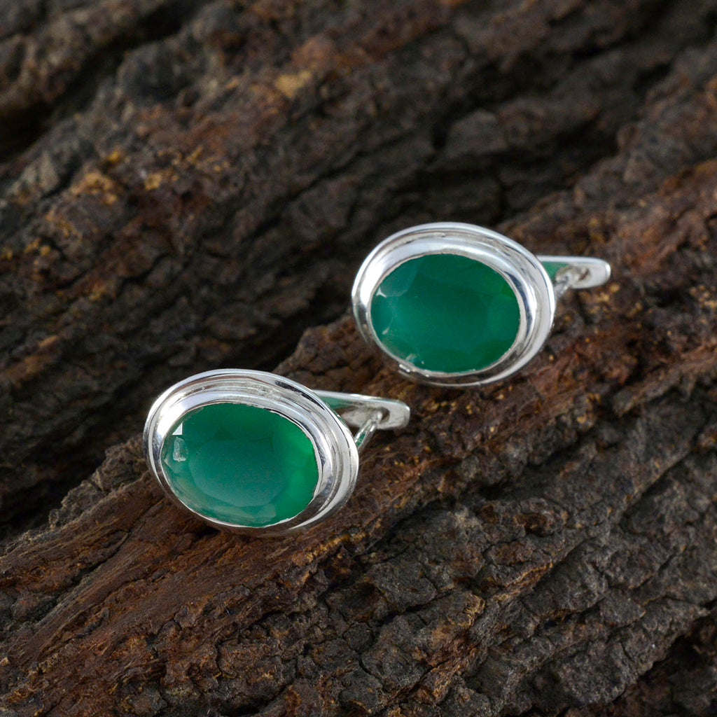 Indian-Emerald-Korean-Gabriela-Solitaire-Stud-Green-925-Silver-Earring