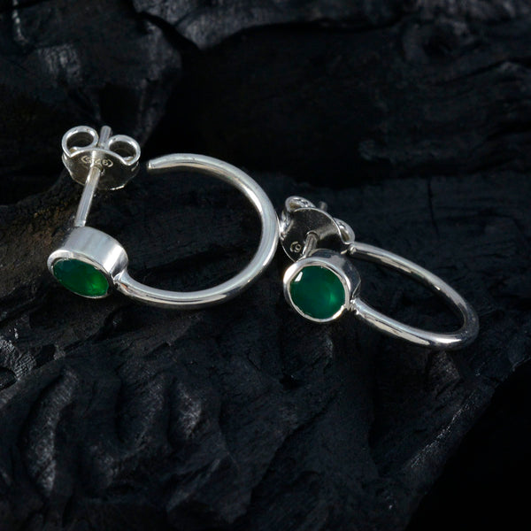 Indian-Emerald-African-Isabella-Solitaire-Stud-Green-925-Sterling-Silver-Earring