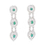 Indian-Emerald-Australian-Gabriela-Trilogy-Stud-Green-Sterling-Silver-Earring