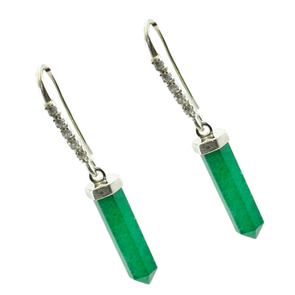 Indian-Emerald-Australian-Isabel-multiple-Dangle-Green-92.5-Silver-Earring