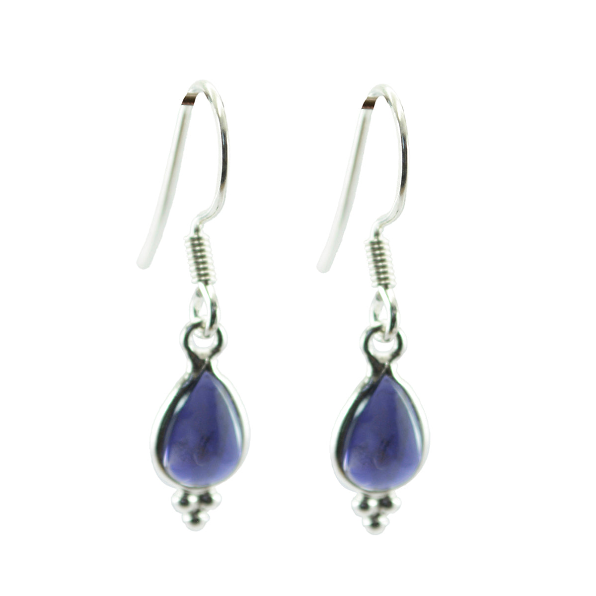 Iolite-Middle-Eastern-Lili-multiple-Dangle-Blue-Silver-Earring Главное изображение товара