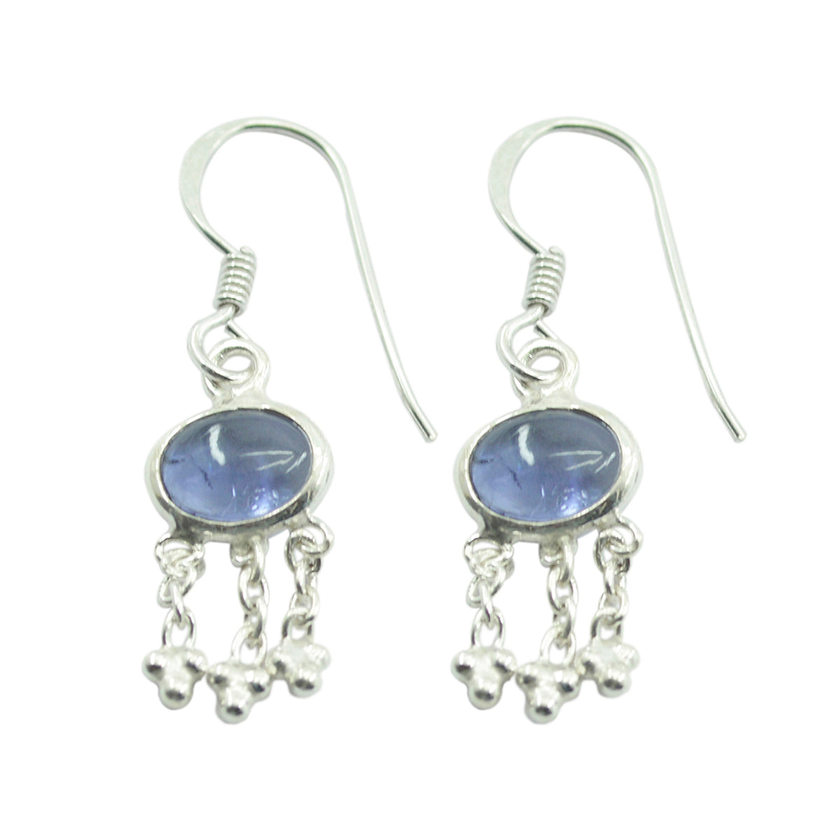 Iolite-Middle-Eastern-Addison-multiple-Dangle-Blue-Sterling-Silver-Earring Hoofdafbeelding