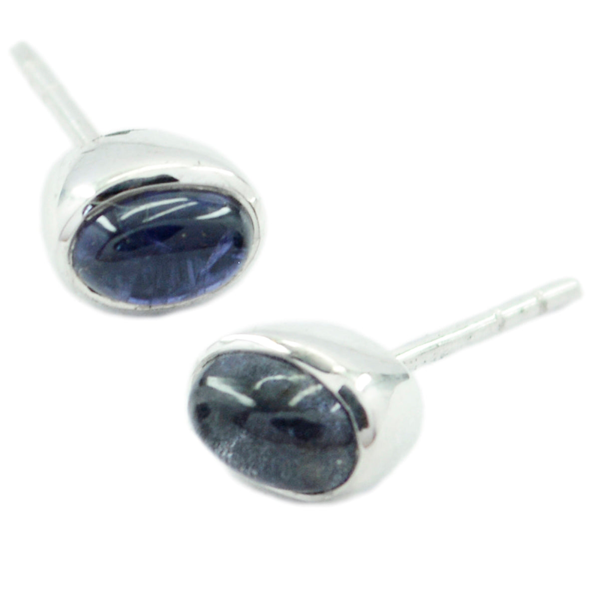 Iolite-Latin-American-Alina-Solitaire-Stud-Blue-925-Sterling-Silver-Earring Huvudsaklig produktbild
