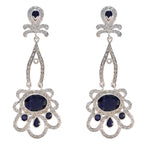 Iolite-Indian-Ayesha-multiple-Dangle-Blue-925-Silver-Earring
