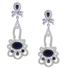 Iolite-Indian-Ayesha-multiple-Dangle-Blue-925-Silver-Earring