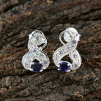 Iolite-Middle-Eastern-Patricia-multiple-Stud-Blue-Sterling-Silver-Earring