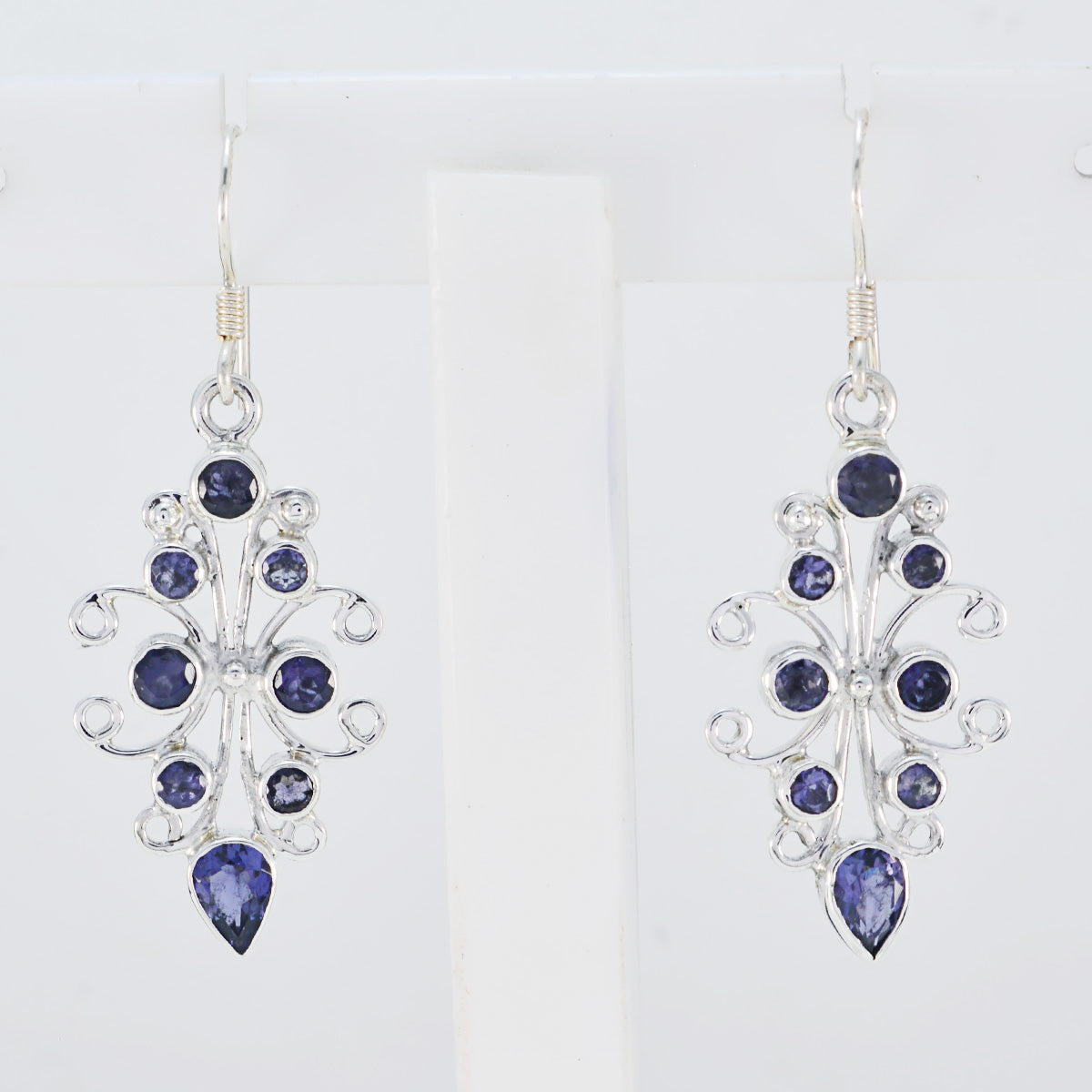 Iolite-French-Amelia-multiple-Dangle-Blue-Sterling-Silver-Earring