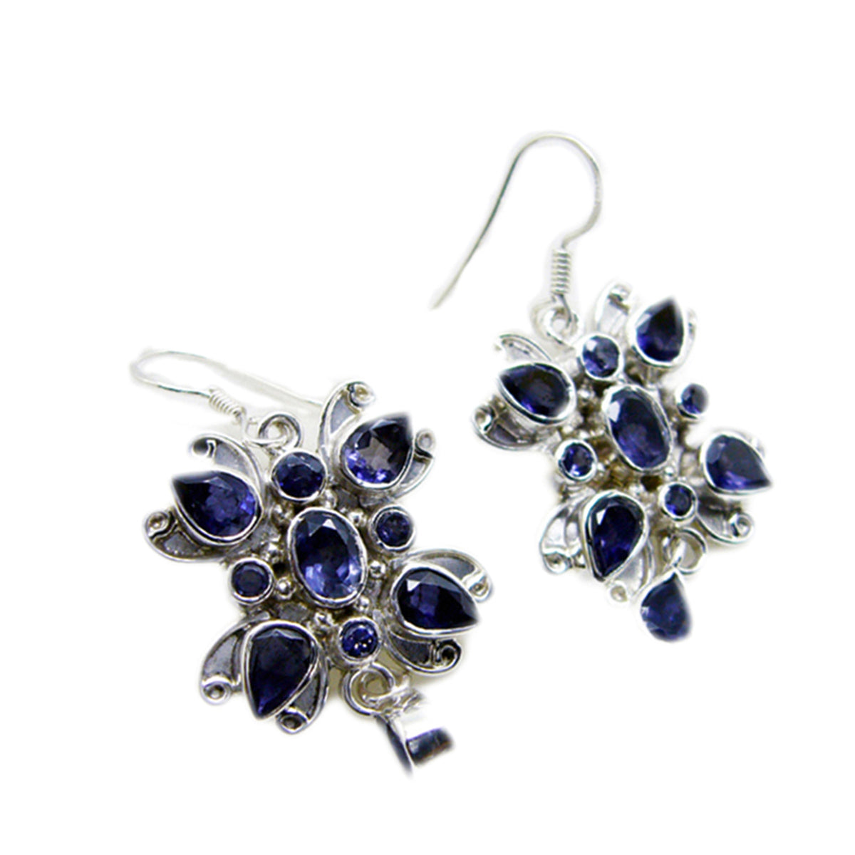 Iolite-Middle-Eastern-Zoey-multiple-Dangle-Blue-925-Sterling-Silver-Earring