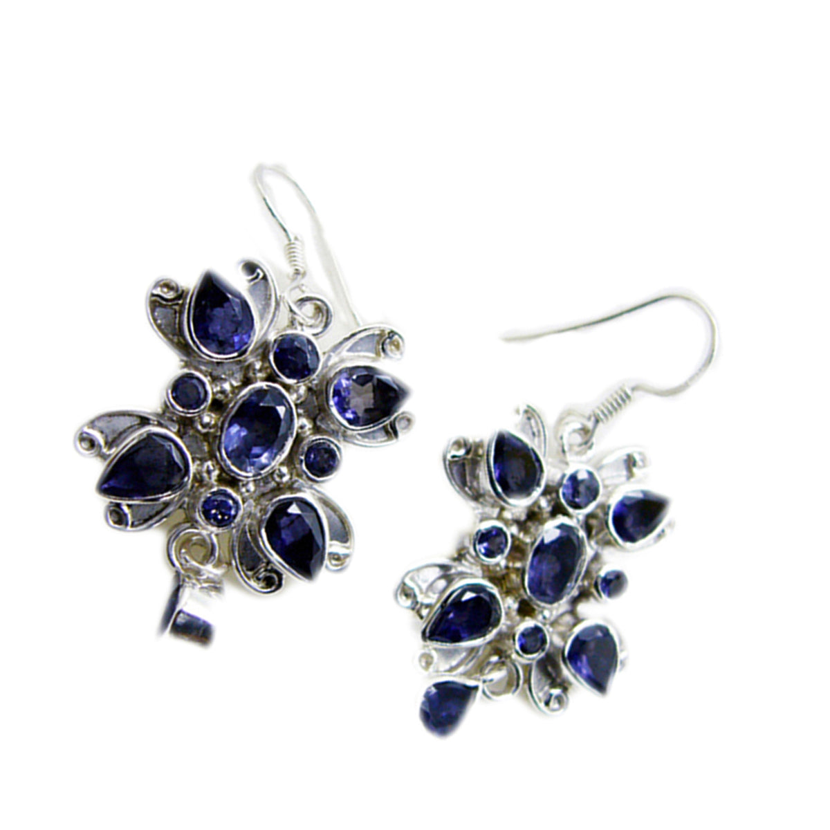 Iolite-Middle-Eastern-Zoey-multiple-Dangle-Blue-925-Sterling-Silver-Earring