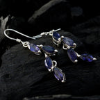 Iolite-German-Anna-multiple-Dangle-Blue-925-Sterling-Silver-Earring