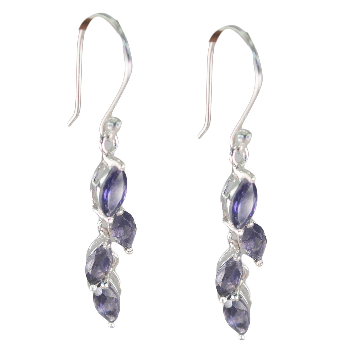 Iolite-German-Anna-multiple-Dangle-Blue-925-Sterling-Silver-Earring メイン画像