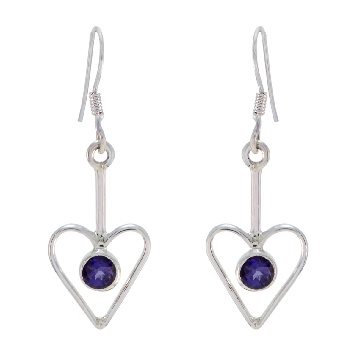 Iolite-Russian-Audrey-multiple-Dangle-Blue-925-Sterling-Silver-Earring メイン画像