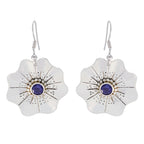 Iolite-German-Alice-Solitaire-Dangle-Blue-92.5-Silver-Earring