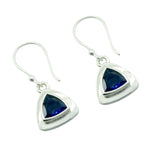 Iolite-Egyptian-Skylar-Solitaire-Dangle-Blue-Silver-Earring