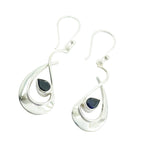 Iolite-Korean-Sophia-Solitaire-Dangle-Blue-925-Sterling-Silver-Earring