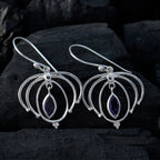 Iolite-German-Hanna-Solitaire-Dangle-Blue-925-Sterling-Silver-Earring