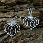 Iolite-German-Hanna-Solitaire-Dangle-Blue-925-Sterling-Silver-Earring