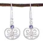 Iolite-Egyptian-Autumn-Solitaire-Dangle-Blue-92.5-Silver-Earring