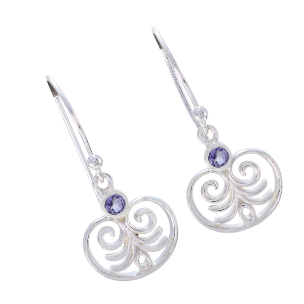 Iolite-Egyptian-Autumn-Solitaire-Dangle-Blue-92.5-Silver-Earring