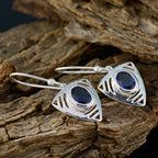 Iolite-American-Ava-Solitaire-Dangle-Blue-925-Sterling-Silver-Earring