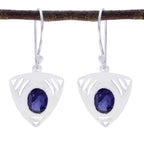Iolite-American-Ava-Solitaire-Dangle-Blue-925-Sterling-Silver-Earring