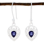 Iolite-Japanese-Bianca-Solitaire-Dangle-Blue-92.5-Silver-Earring