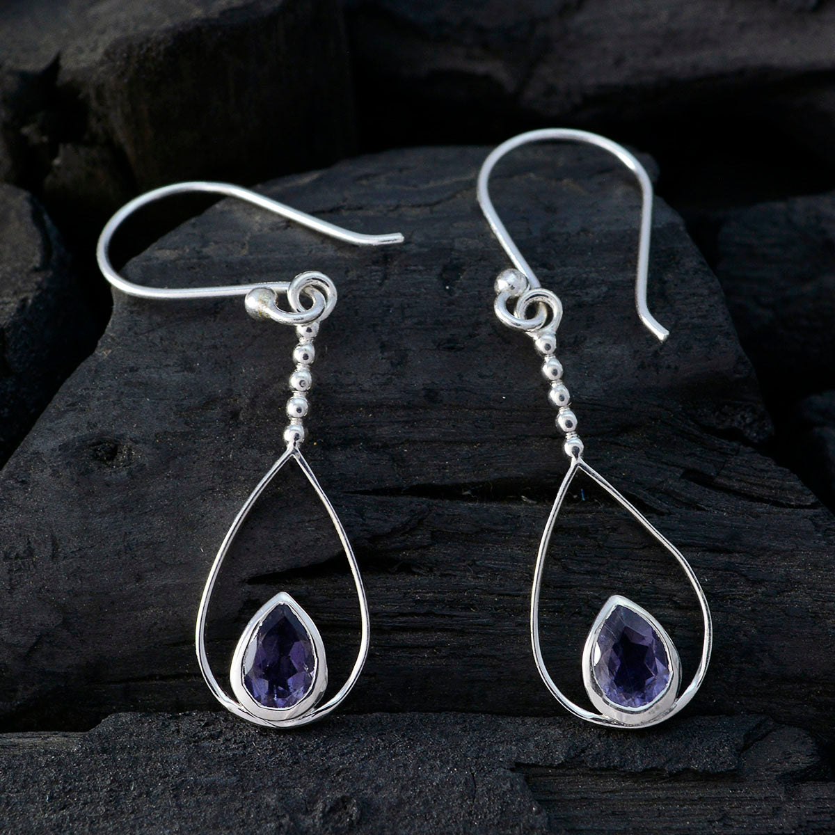 Iolite-Turkish-Camila-Solitaire-Dangle-Blue-925-Sterling-Silver-Earring